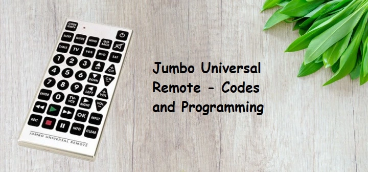 How to program Jumbo universal remote codes