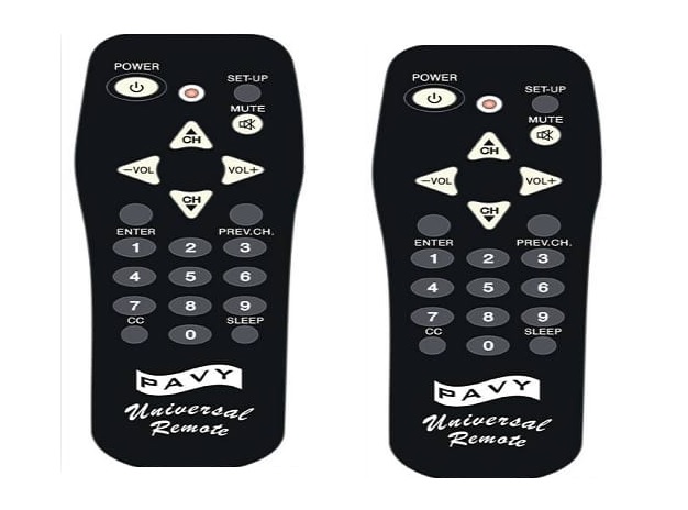 Pavy universal remote codes